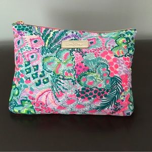 Lily Pulitzer zippered pouch.